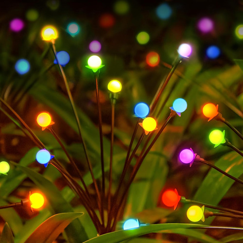 Luces Solares Impermeables Para Jardín De 48 Led Con 7 Color