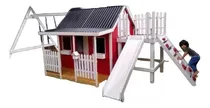 Comprar Casitas Infantiles De Madera Chalet Con Juegos Escaladores
