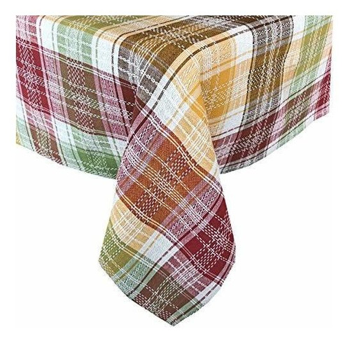 Lintex Country Rustic Spice Plaid 100% Mantel De Tela De ALG