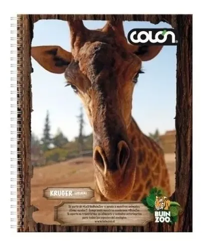 Cuaderno Universitario Buin Zoo 100h 7mm Pack 10 Uni. Colon