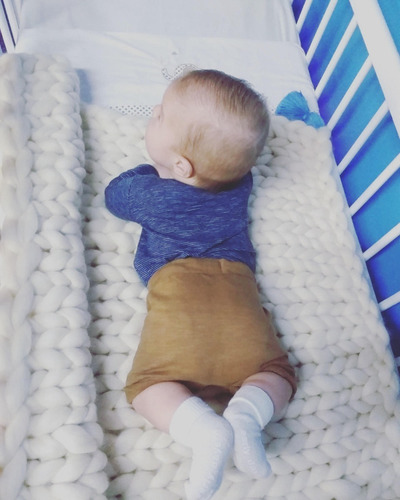 Mantita/rebozo Para Bebe - Lana Xxl