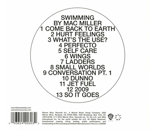 Imagen 2 de 3 de Cd Mac Miller Swimming (explicit)