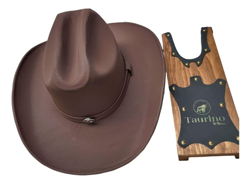 Combo De Texana Sombrero Unisex Y Cinto Buck Taurino Cafe G Buck