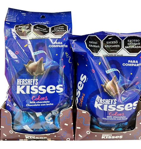 Chocolates Kisses De Hershey's Fiesta Azul Oscuro 190 G.
