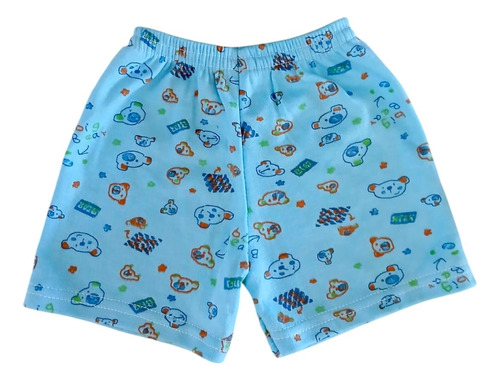 Conjunto Verano Infantil Para Niños Y Niñas Playera Y Short Azul Acero 3 Años