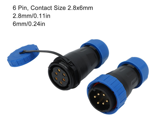Conector De Cable De Aviación A Prueba De Agua 380v 45a