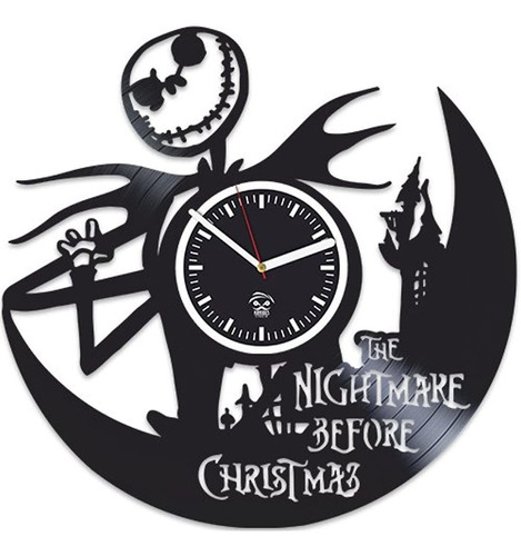 Pesadilla Antes De Navidad Jack De Sally, De Vinilo Reloj De