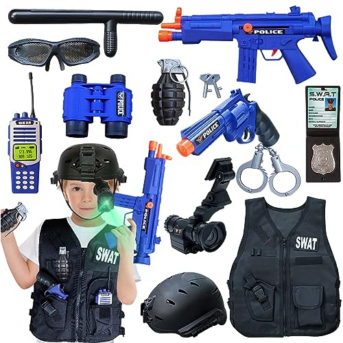 Swat Costume For Boys, Swat Gear Halloween Costume Delu...