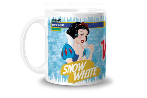  Canecas Personalizadas Porcelana 325 Ml Snow's 