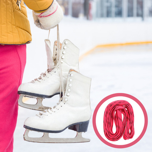 1 Par De Cordones De Poliéster Para Hielo, Cordones De Cera,