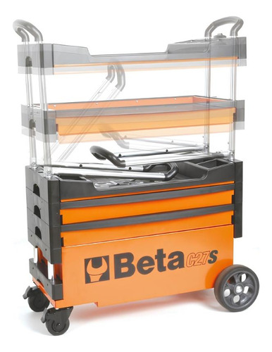 Carrinho De Ferramentas Rebatível 2 Gavetas C27s/o Beta