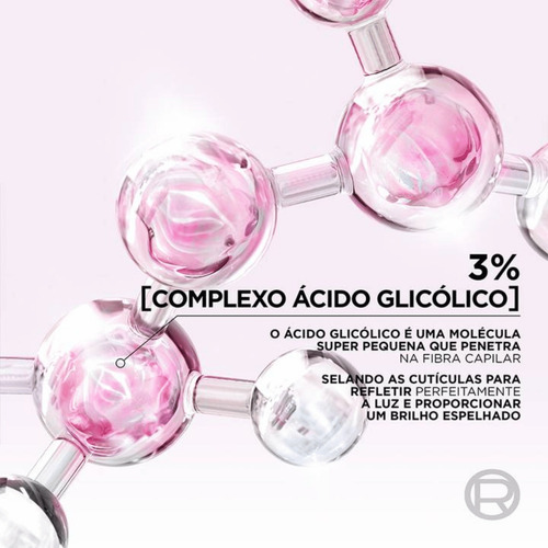 Kit Glycolic Gloss Shampoo Condicionador Pentear Elseve