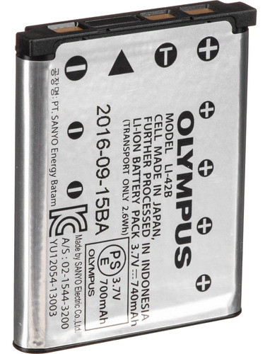 Olympus Li-42b Rechargeable Lithium-ion Battery (3.7v, 740ma