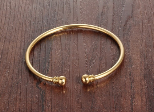 Imagen 3 de 5 de Pulsera De Chapa De Oro - 1165