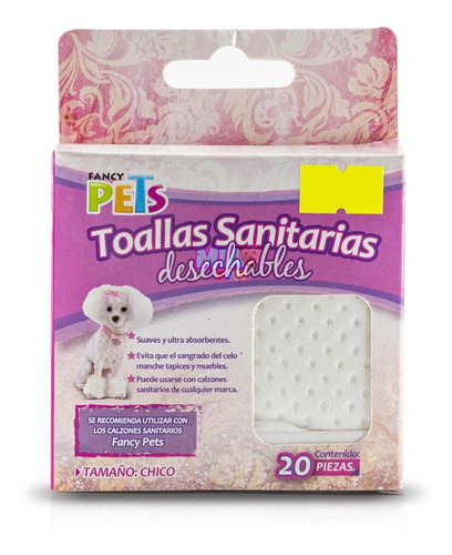 Toallas Sanitarias Desechables Chica 20pzas