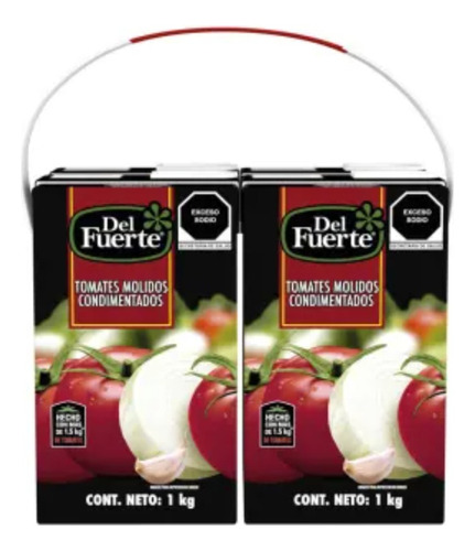 3 Pza Tomates Molidos Condimentados Del Fuerte 4 Pzas De 1 K