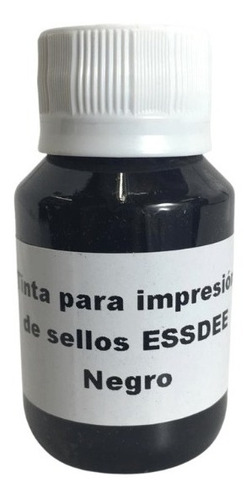 Tinta Para Impresión De Sellos Essdee Lino De 60ml Negro