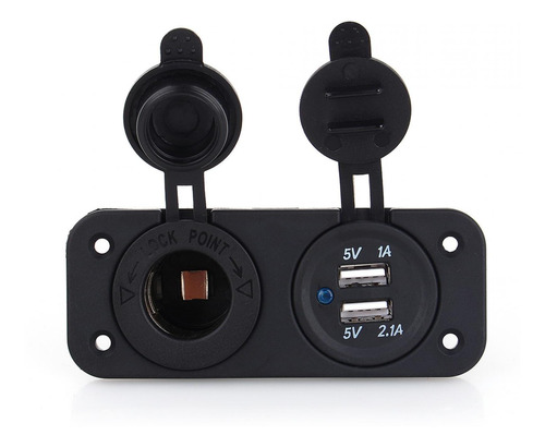 Cargador De Coche Con Conector Usb Dual Para Encendedor De C