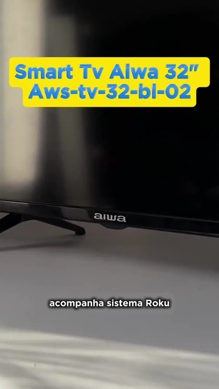 Smart TV AIWA 32” Android HD Borda Ultrafina HDR10 Dolby Áudio AWS