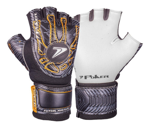 Imagem 1 de 7 de Luva De Goleiro Futsal Profissional Hug Flex 4 - Poker