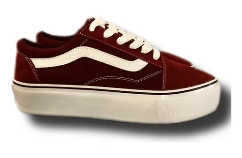 Zapatillas Vans Bordo Mujeres MercadoLibre