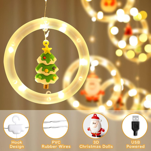Cortina Extensión De Luces De Navidad De Motivos Y Funciones