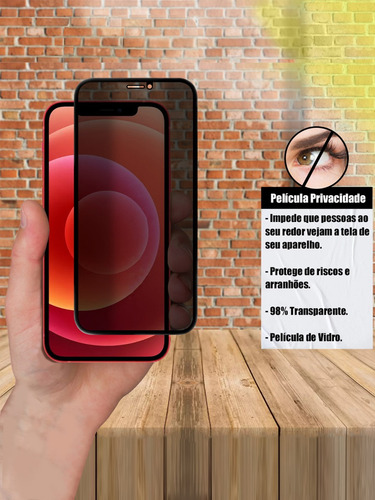 Kit 3 Película 3d Privacidade Anti Spy P/ Redmi Note 14 5g