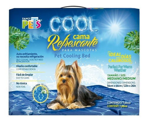 Cama Refrescante Cool Mediano Doble Vista Perro Fancy Pets