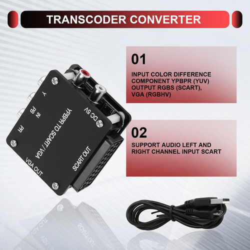 Transcodificador De Componentes Yuv A Rgbs Ypbpr A Scart Ypb