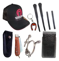 Comprar Kit Boné Mangalarga Capa De Celular Espora Bainha Canivete