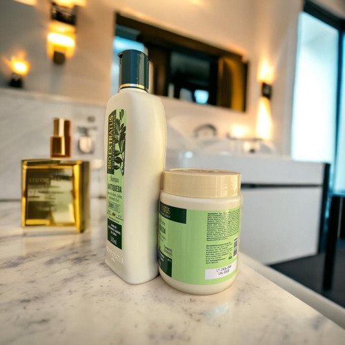Kit 1 Shampoo 1 Banho Creme Antiqueda Jaborandi 500 Ml K8185