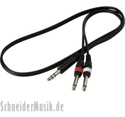 Imagen 1 de 6 de Warwick Rcl20923 D4 Cable 1.8 M Plug Estereo A 2 Plug Mono