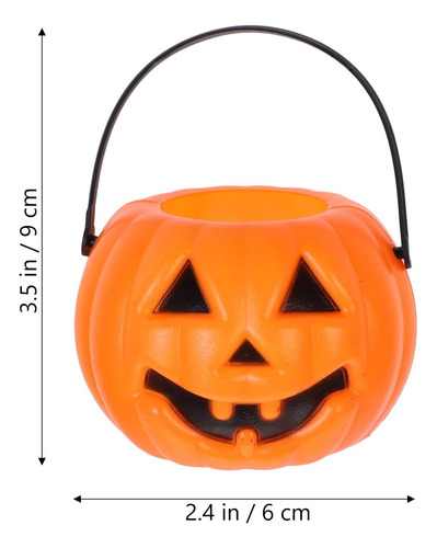 Nuobesty 8pcs Mini Cubo De Calabaza De Halloween Linterna De