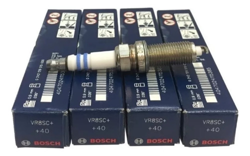 Kit 4 Bujia Bosch Para Renault Clio 1.2 16v D4f