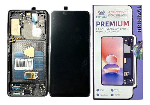 Display Touch Compativel S21 Plus Nacional Amoled +biometria