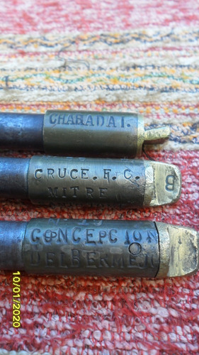 Antiguos Palo Staff Ferrocarril $ C/u