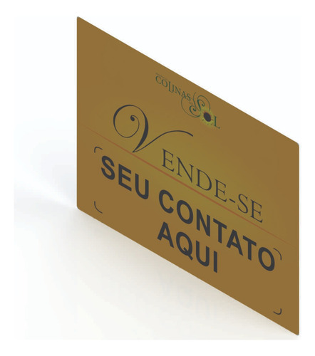 Placa Vende Aluga 60x45cm Acm 3mm Adesivado Casa Condomínio