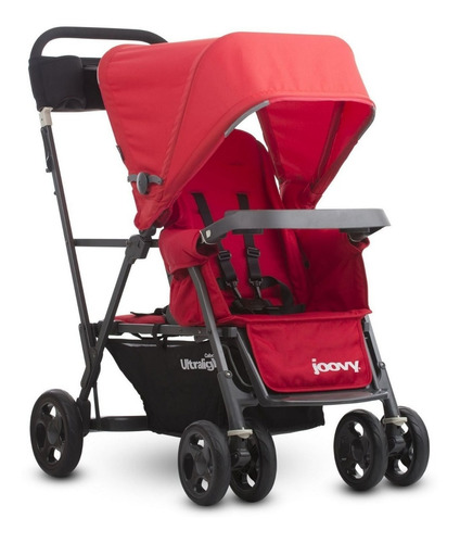 Joovy Caboose Red Coche Paseador Doble Silla Tandem