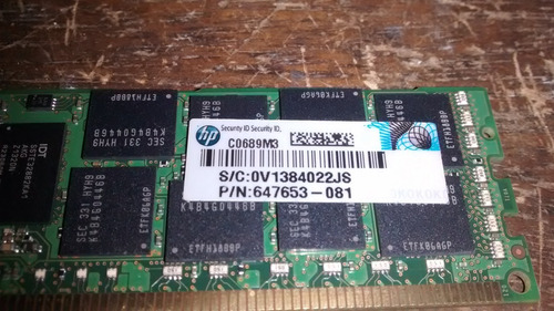 Memória 16g M393b2g70bh0-yh9q8 - 647653-081 2rx4 Pc3l (1516)