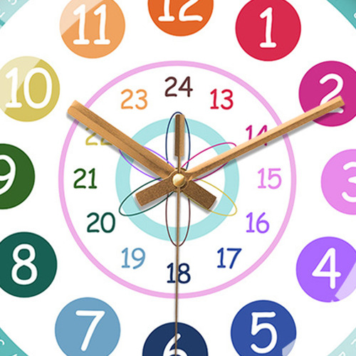 Contar La Hora Reloj De Enseñanza Aprender A Forma De Flor