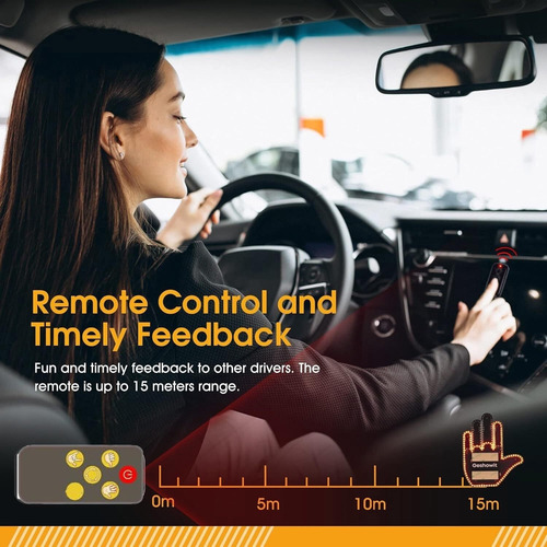 Luz De Dedo Del Coche Con Control Remoto, Con 4 Gestos