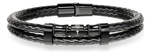 Pulsera Cruzada Ketryep Para Hombres, Verso Bíblico