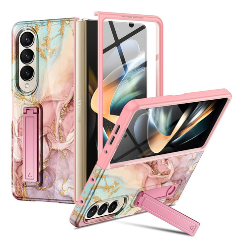 Funda Para Samsung Galaxy Z Fold 4 - Marmol Rosa