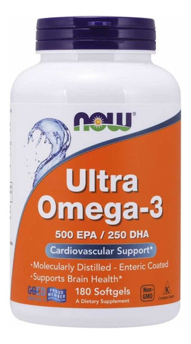 Ultra Omega3 500 Epa/250 Dha / Now Sabor Sin sabor