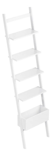 Estante Escada Coleção Sambalelê Cor Mel Cor Branco
