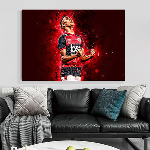 Lienzo Con Póster De Estrella De Fútbol Para Decoración De P