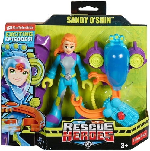Rescue Heroes Sandy O´shin Fisher-price Figura Mattel