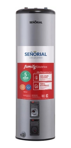Imagen 1 de 2 de Termotanque eléctrico Señorial Family TTS-120 EAR gris plata 120L 220V