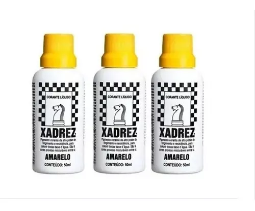 CORANTE AMARELO 50 ML XADREZ