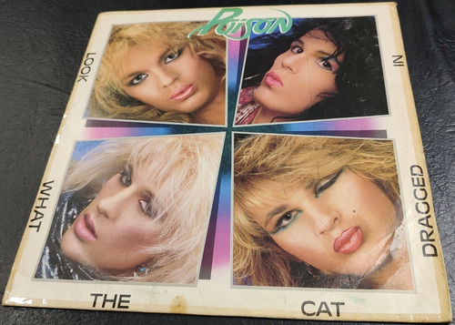 Poison - Look What The Cat Dragged In Lp Brasil 1ra Edicion